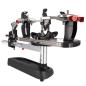 Preview: Gamma Momentum ST tabletop stringing machine in elevated three-quarter view with crank on the left