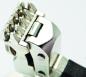 Preview: amma X-6 FC Pro fixed clamp in angled detail view with clamping jaws, hinge and side opening