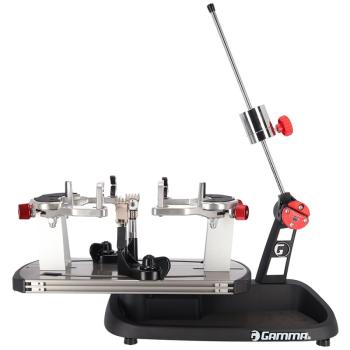 Gamma Momentum 6 Plus tabletop stringing machine with drop-weight tensioner