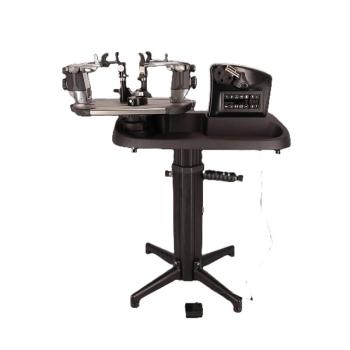Gamma Momentum ELS Pro Besaitungsmaschine mit höhenverstellbarem Standfuß und Fußpedal