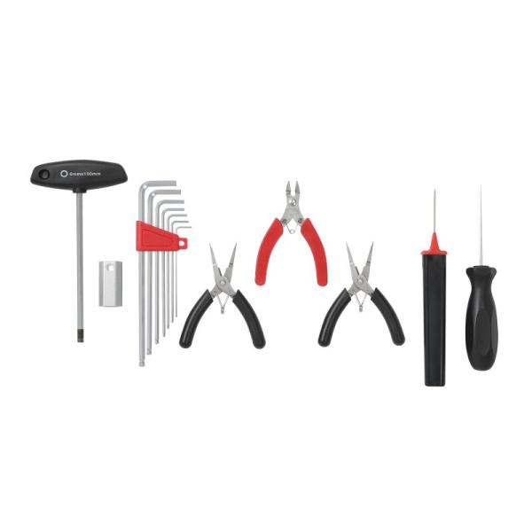Tool set supplied with the Gamma XLT stringing machine
