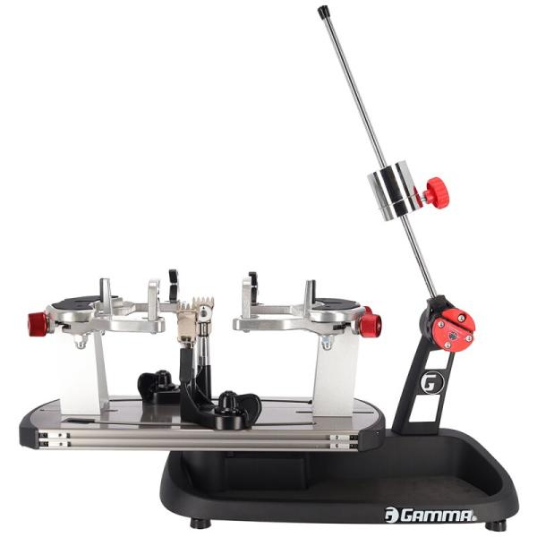 Gamma Momentum 6 Plus tabletop stringing machine with drop-weight tensioner