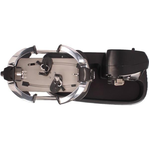 A600 Quick Lock Aufspannsystem und Ultra Thin Zangen der Gamma Momentum ELS Pro in Draufsicht